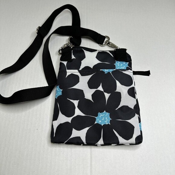 Mixed Bag Designs Black WhiteCrossbody Bag w/ Silver Colored‎ Hardware - Picture 4 of 9